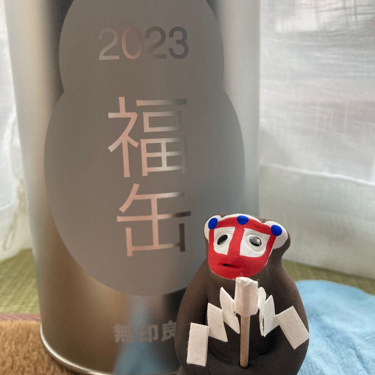 無印良品　2023  福缶　御幣猿　日本の縁起物　 土人形 郷土玩具　熊本県