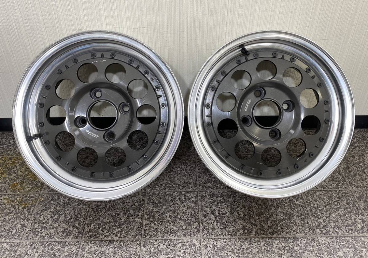 【AUTO STRADA P6&P7 A-305】15X6.5JJ ET23 4H/114.3 ホイール2本！_画像1