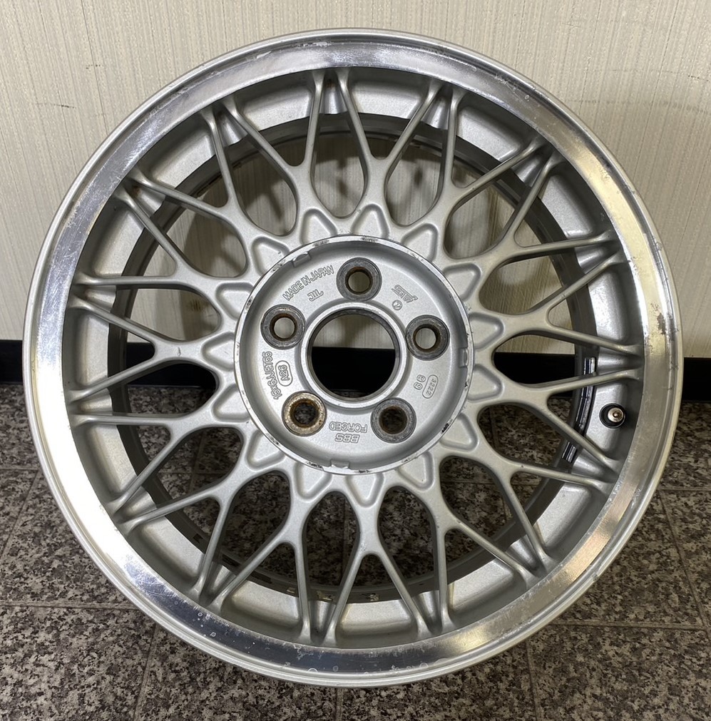 【BBS A26 STI SUBARU 純正オプション】15X6JJ ET55 5H/100 4本セット！インプレッサ、レガシィ_画像2