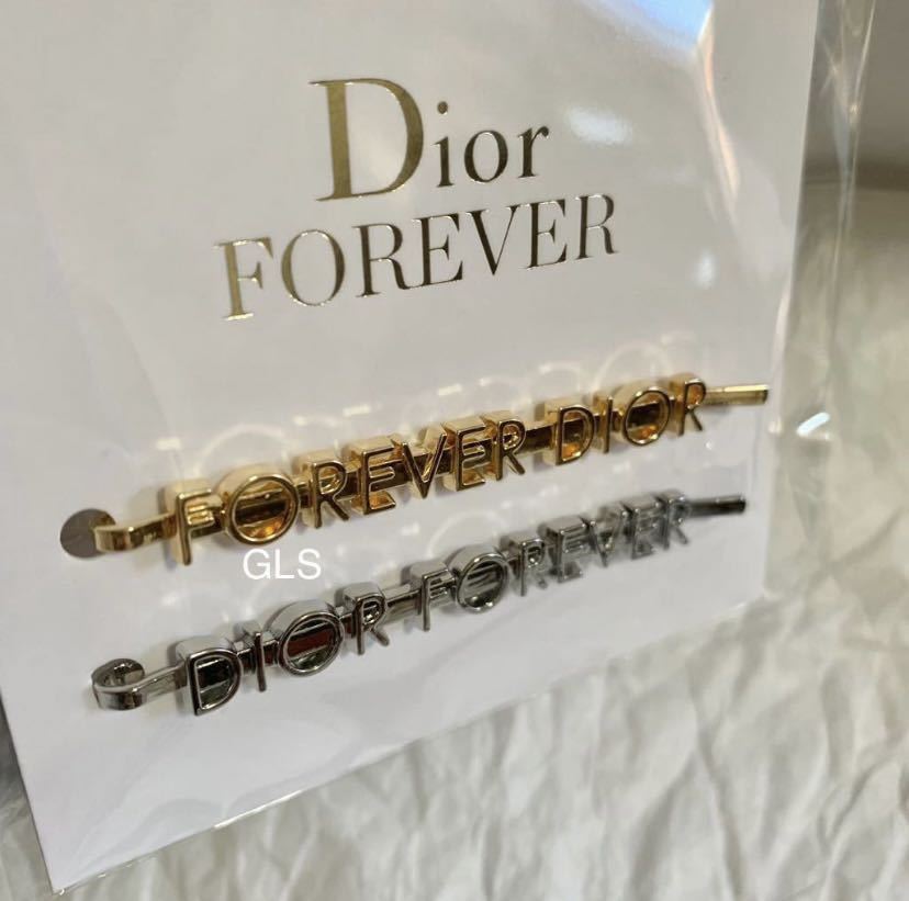 レア 新品本物 christian dior ヘアピン 2本セット ゴールド シルバー ノベルティ 海外限定 顧客限定ギフト 金属製 ディオールの画像1