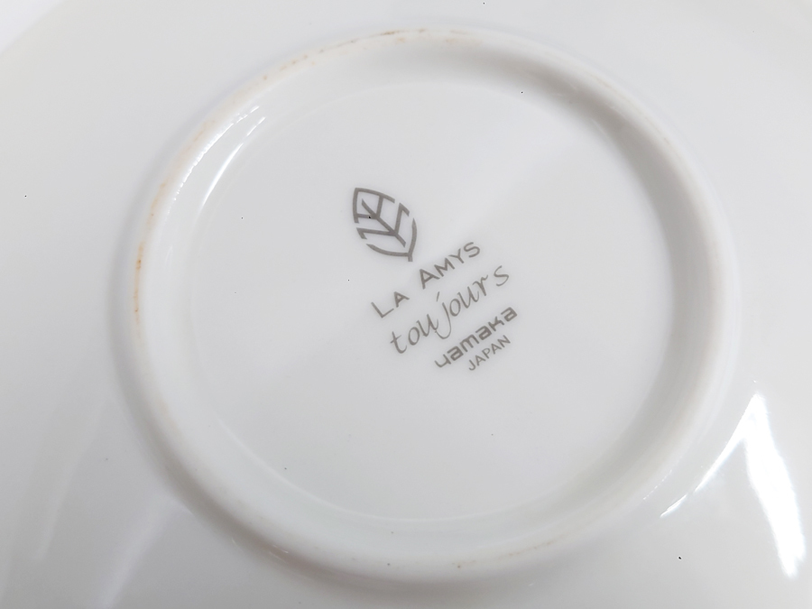 中古 5枚 LA AMYS(ラエミーズ ラ エミーズ) 小皿 直径約15.6cm プレート 食器 陶器 yamakaの画像5