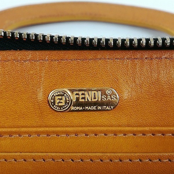 L058a [人気] FENDI フェンディ ゼブラ柄 ウォレットバッグ ブラウン系 | ファッション小物 K_画像6