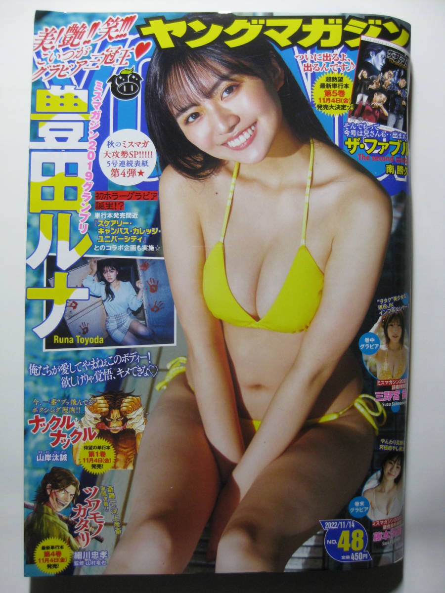 週刊ヤングマガジン2022 No.48 豊田ルナ 藤本沙羅 三野宮鈴 夏川いづみ_画像1