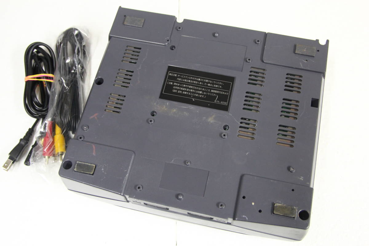 SEGA セガサターン本体 グレイ RG-JX1 電源コード/AVケーブル付属 V-Saturn Victor 送料無料 973の画像6