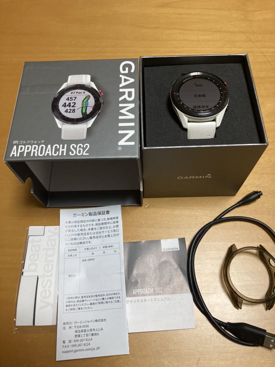 ガーミン S62 アプローチ ゴルフ GARMIN GPSウォッチ スマートウォッチ