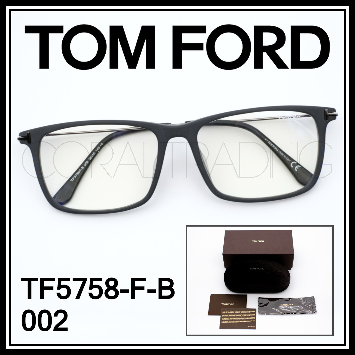 高質で安価高質で安価TOMFORD TF5626-B 005 トムフォード 眼鏡 ブルー