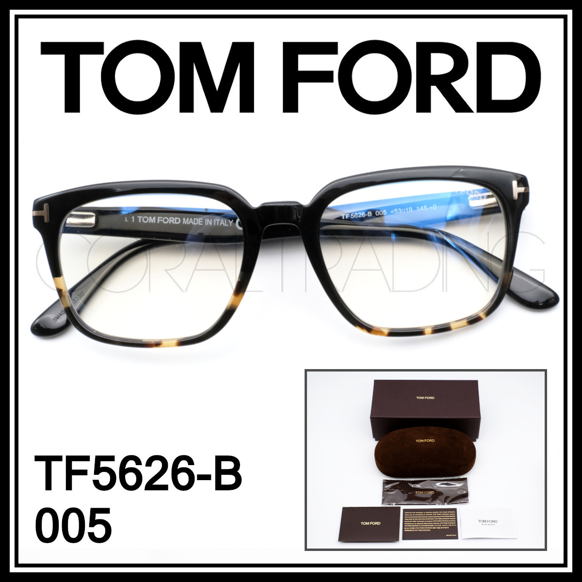 TOMFORD トムフォード ブルーライト 高級メガネ FT5626 B056 | labiela.com