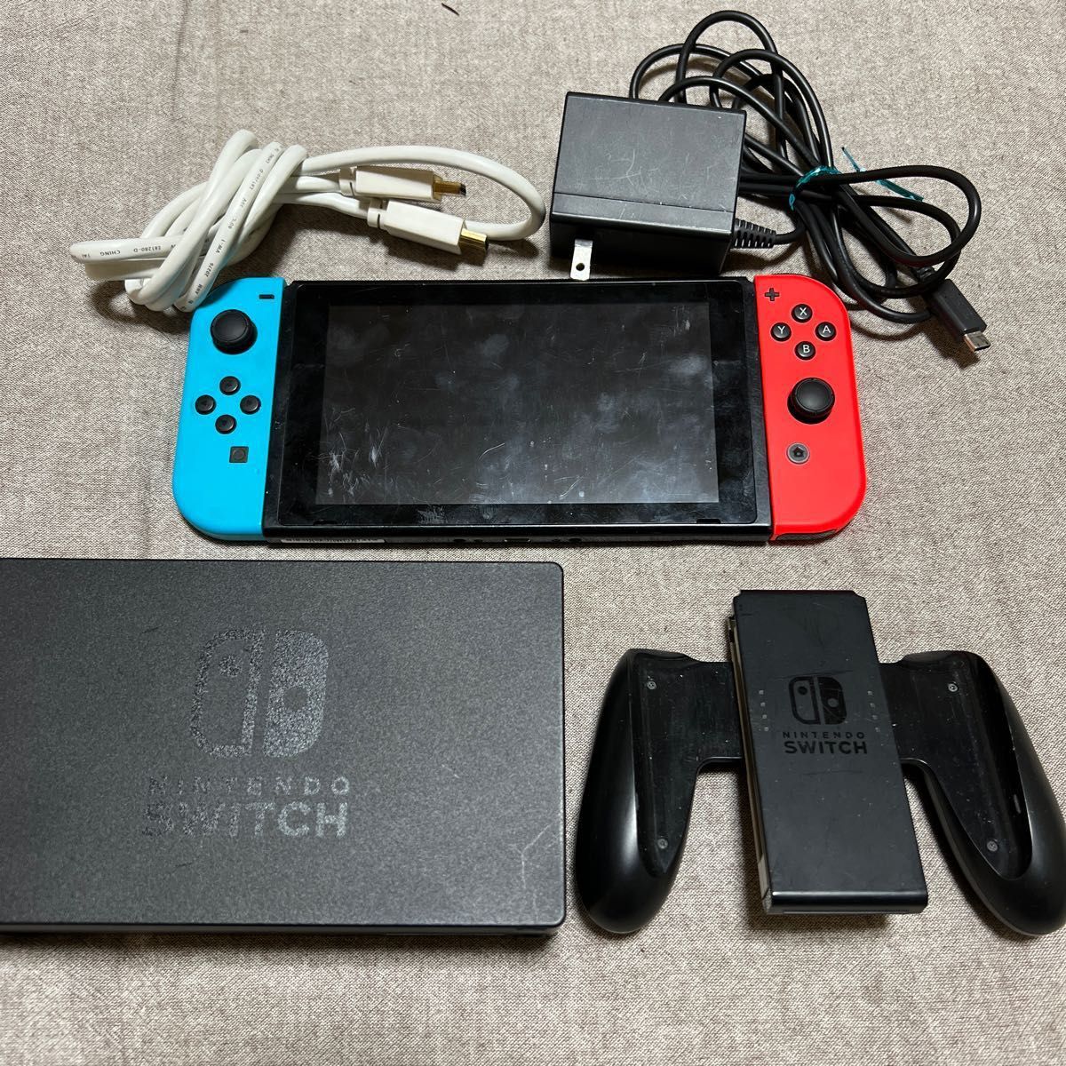 ニンテンドースイッチ Nintendo Switch ネオンブルー ネオンレッド ネオンカラー 本体 一式 任天堂 完全品 完品