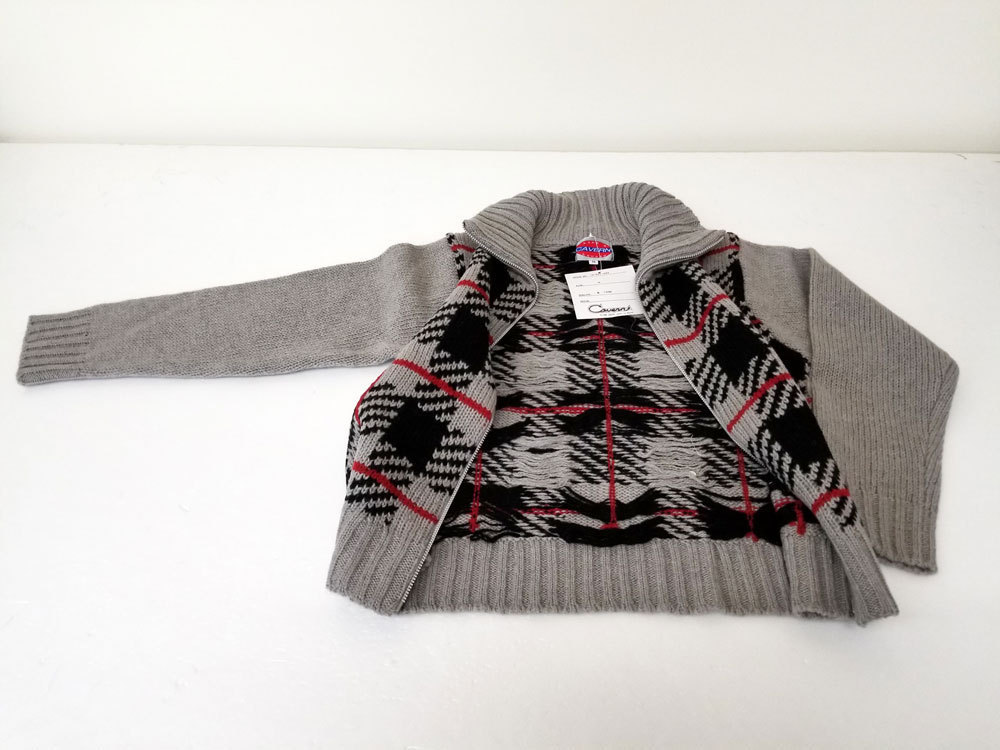 CAVERN/KNIT ZIPカーディガン/sizeM-Free/Col.Gray/_画像5