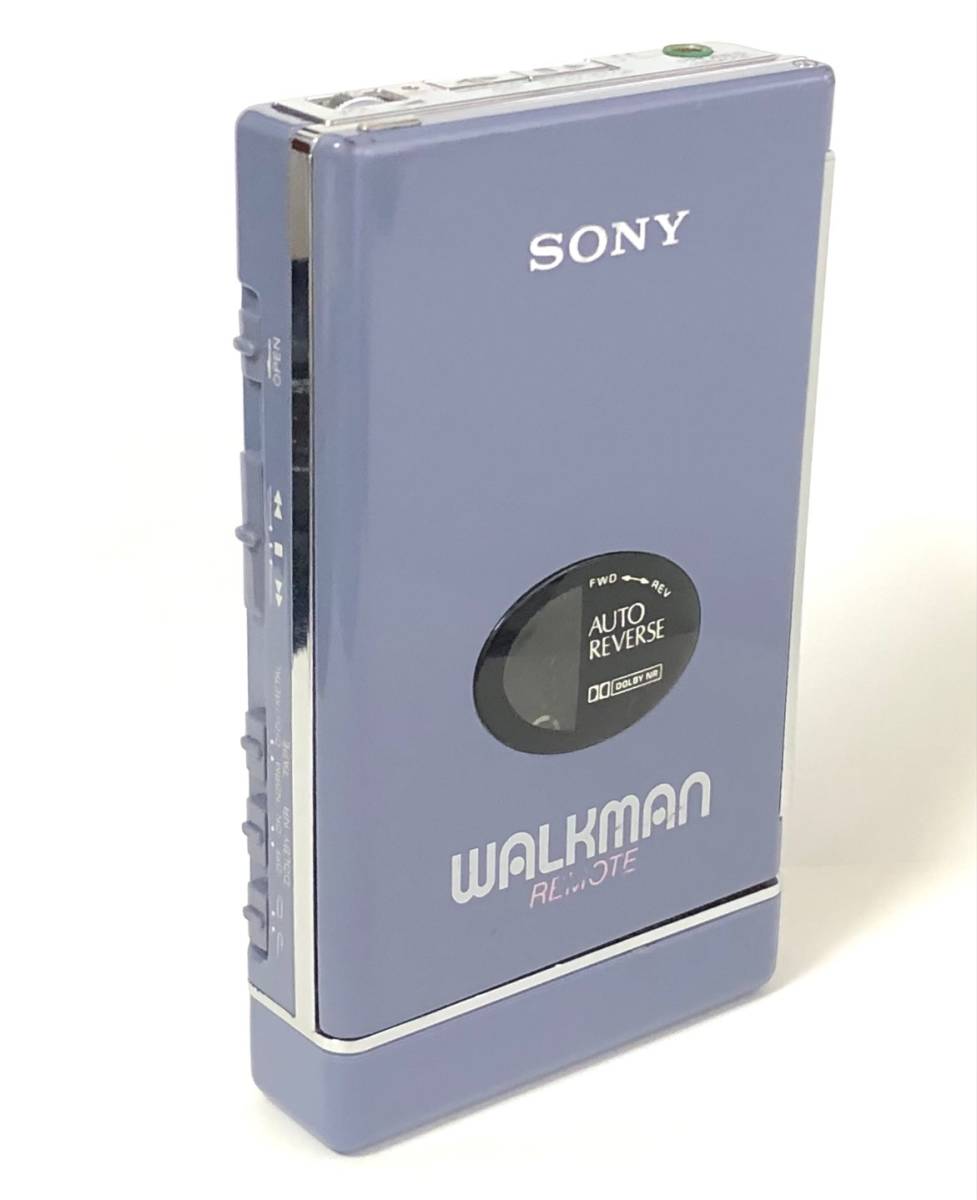 [美品][美音][整備品] SONY ウォークマン WM-109 (カセット) 電池ボックス付き (ライトブルー)_画像1