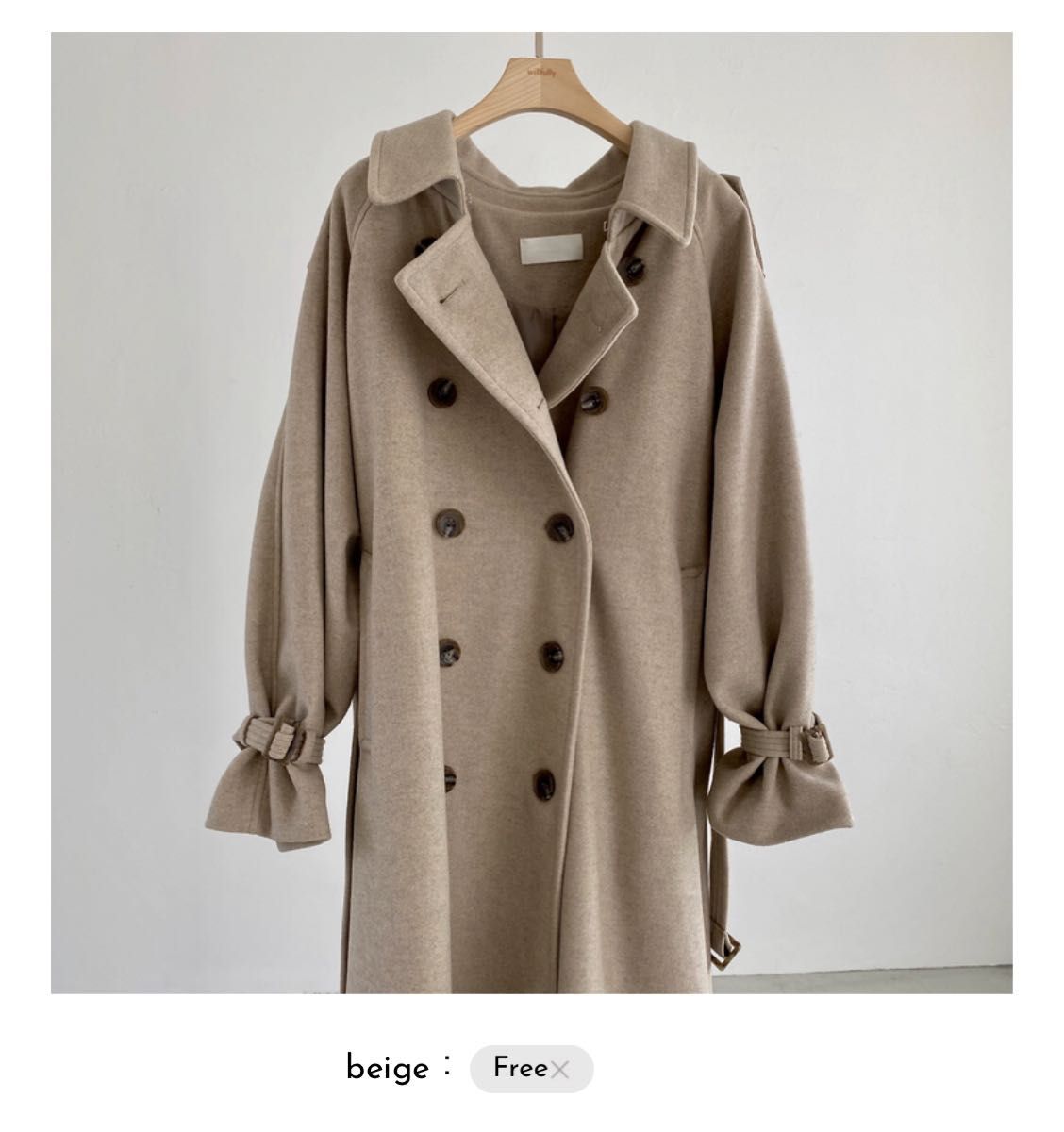 willfully jersey melton trench long coat ロング丈｜PayPayフリマ