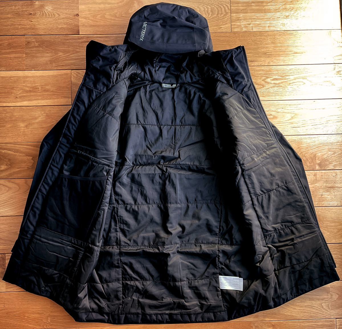 【2022国内正規 新品】ARC'TERYX Ralle Parka Men's Black XS アークテリクス レイルパーカ 29704 ゴアテックス コアロフト ブラック 黒_画像2