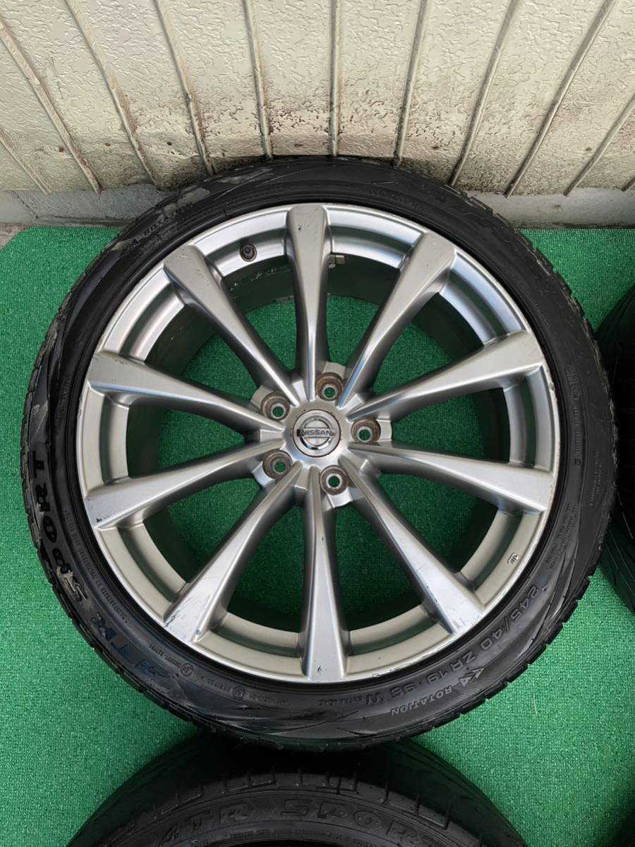 19インチ 日産スカイラインV36 後期 ENKEI製ホイール | www