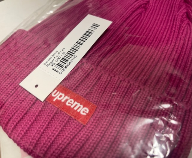 【新品】Supreme Overdyed Beanie COLOR/STYLE：Magenta_画像3