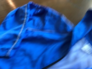 nylon jacket * blue * Junior. L*160-170?*USED