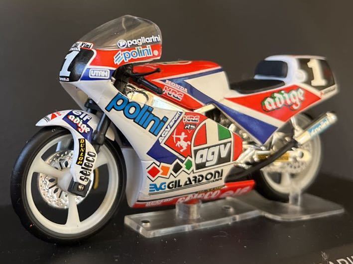 1/24スケールHonda RS125 LORIS CAPIROSSI 1991デアゴスティーニ隔週刊チャンピオンバイクコレクションDeAGOSTINIミニカーロリスカピロッシ_画像8