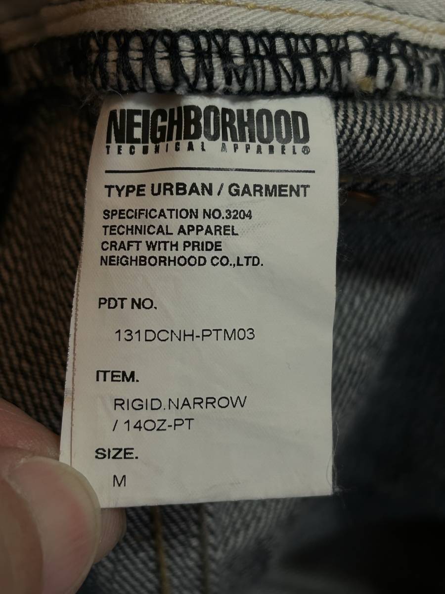 *NEIGHBORHOOD Neighborhood RIGID NARROW 14OZ 131DCNH-PTM03 cell bichi Denim брюки сделано в Японии темно синий M BJBC.A