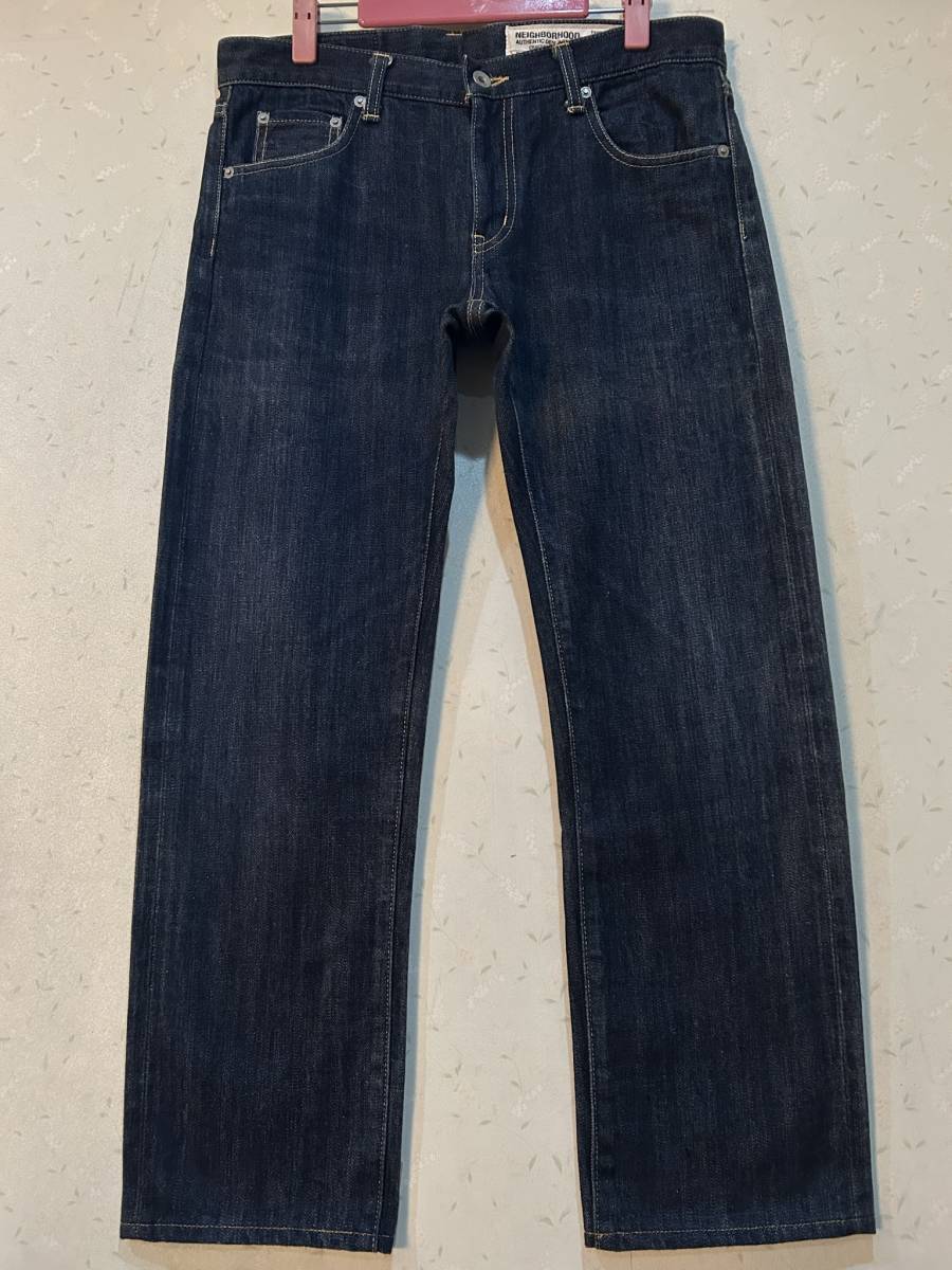 *NEIGHBORHOOD Neighborhood RIGID NARROW 14OZ 131DCNH-PTM03 cell bichi Denim брюки сделано в Японии темно синий M BJBC.A