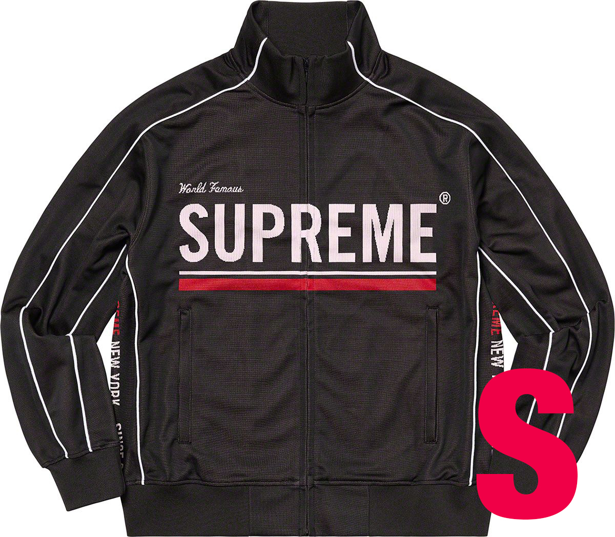 新品 Sサイズ Supreme World Famous Jacquard Track Jacket