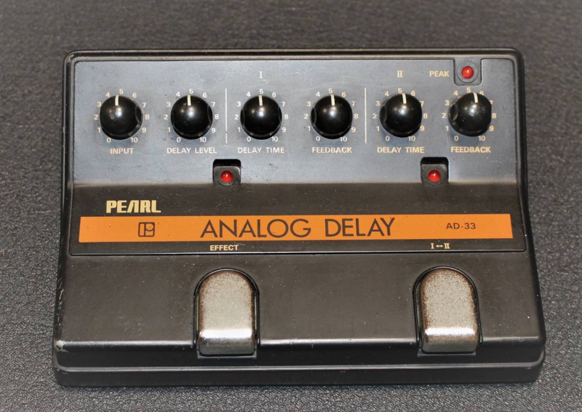 ヒート 希少 1980年代pearl ad-33 アナログディレイ ジャパン
