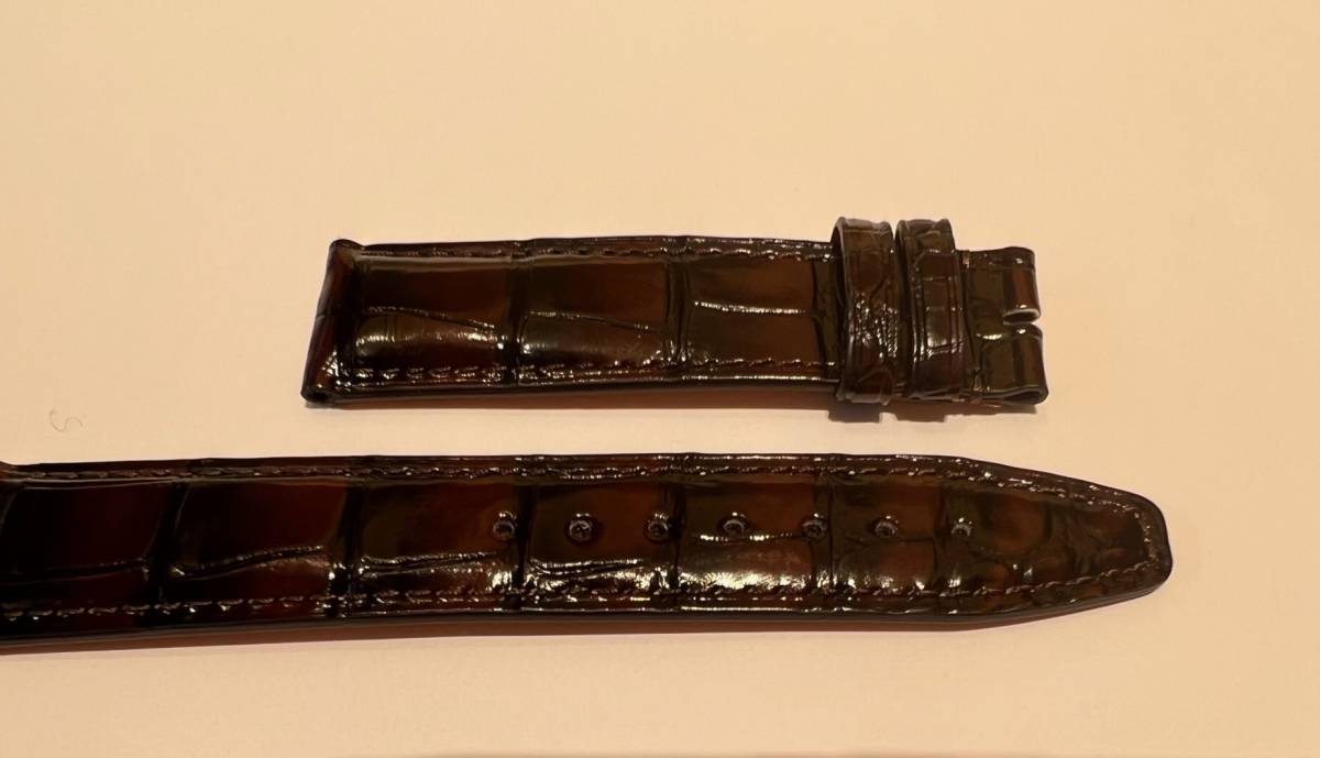 未使用! IWC Santoni サントーニ レザーベルト 革 アリゲーター | www