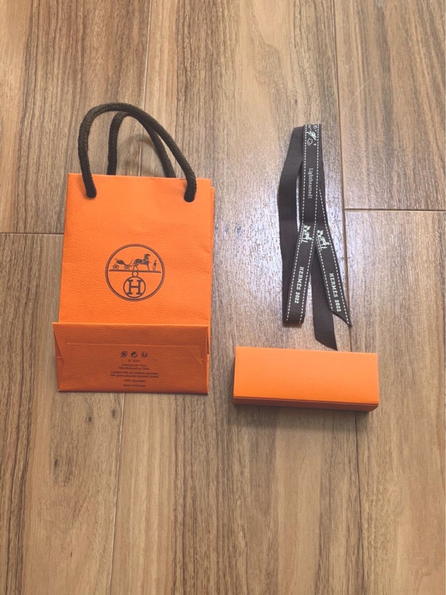 新品入荷 HERMES エルメス 空箱 巾着 リボン セット ショップ袋