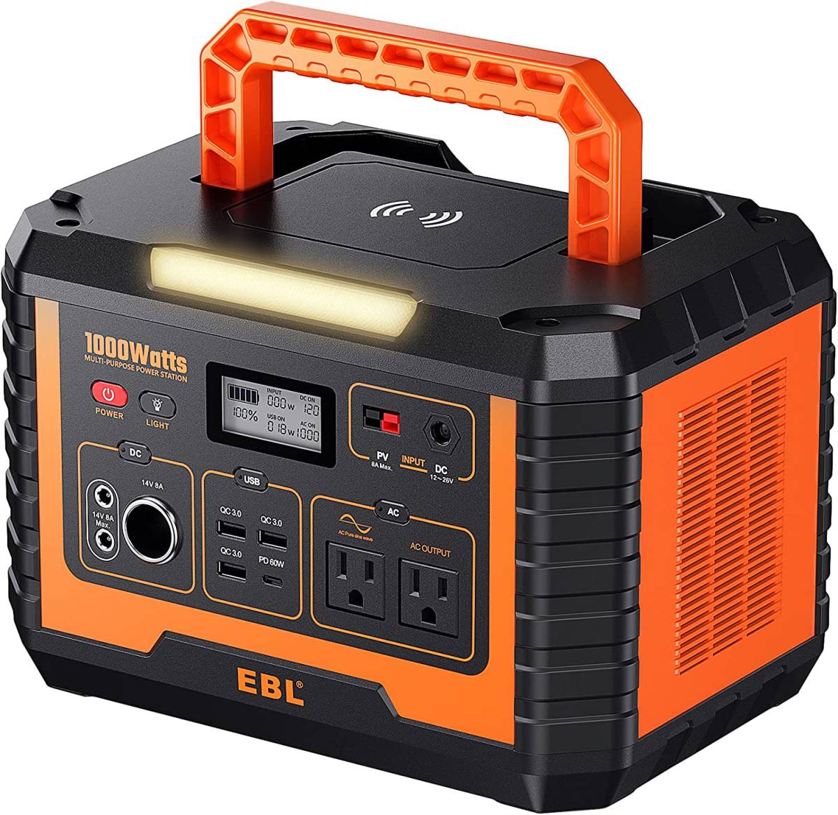 送料無料】新品 EBL ポータブル電源 1000 大容量270000mAh/999Wh 10台