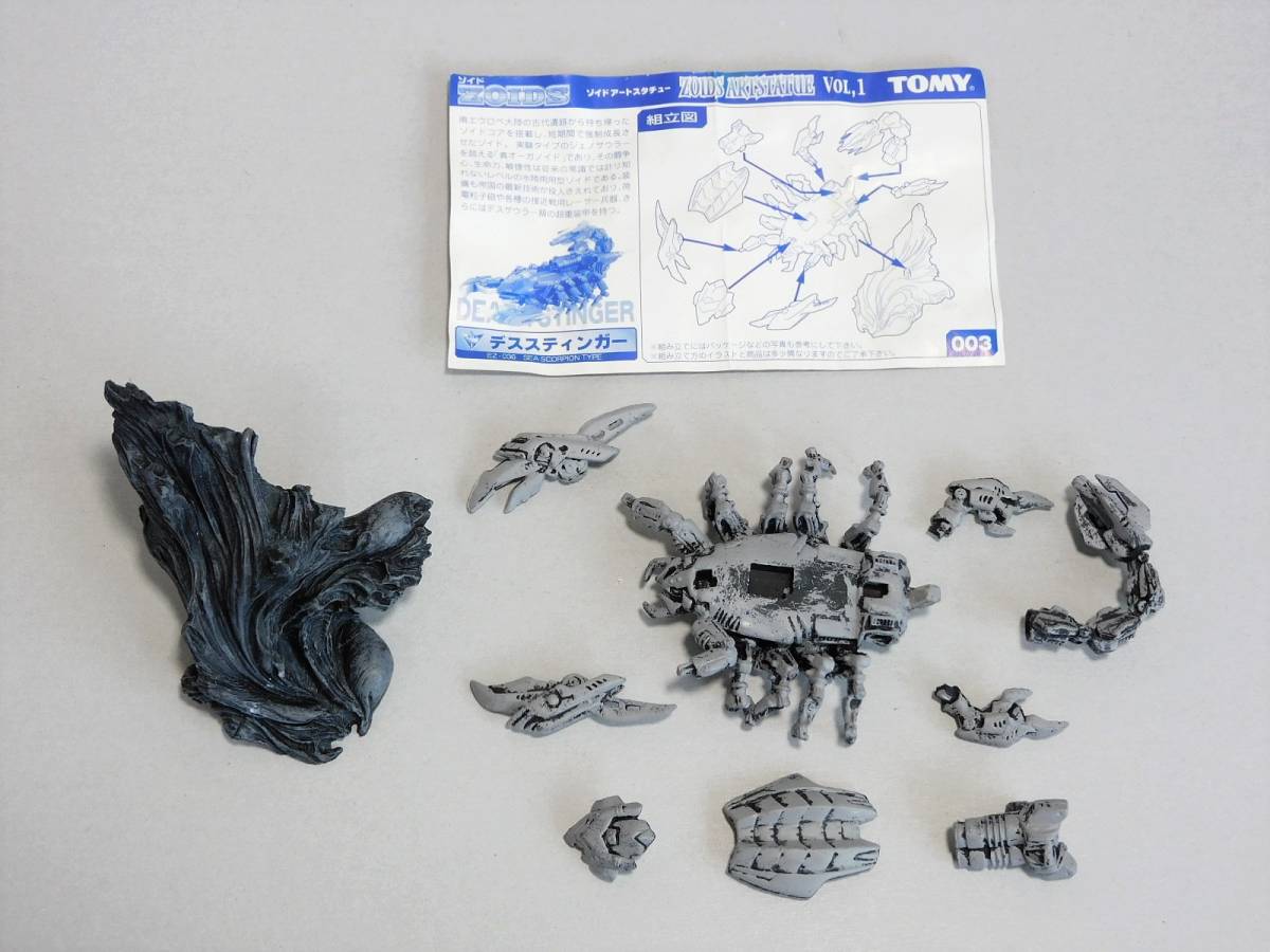 トミー ゾイドアートスタチュー Vol.1 無彩色 全種 ZOIDS デスザウラー マッドサンダー デススティンガー 全5種_画像5