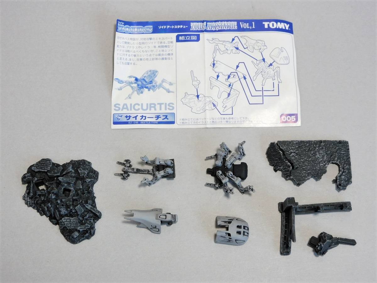 トミー ゾイドアートスタチュー Vol.1 無彩色 全種 ZOIDS デスザウラー マッドサンダー デススティンガー 全5種_画像7