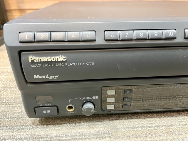 Panasonic パナソニック LX-K770 両面再生対応 LDレーザーディスク CDプレーヤー カラオケ対応の画像2