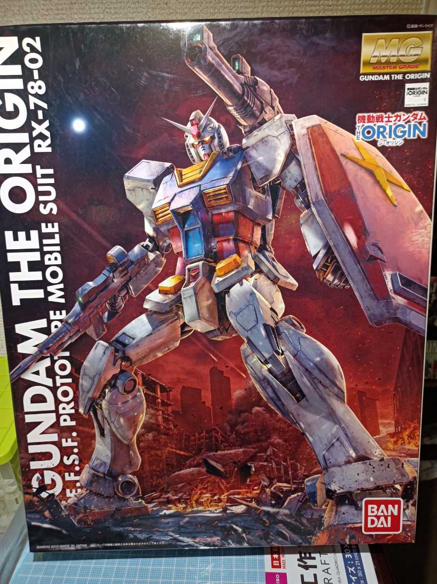 未組立 バンダイ RX-78-02 ガンダム （GUNDAM THE ORIGIN版） （1/100スケール MG THE ORIGIN 機動戦士ガンダム THE ORIGIN 2312363）_画像1