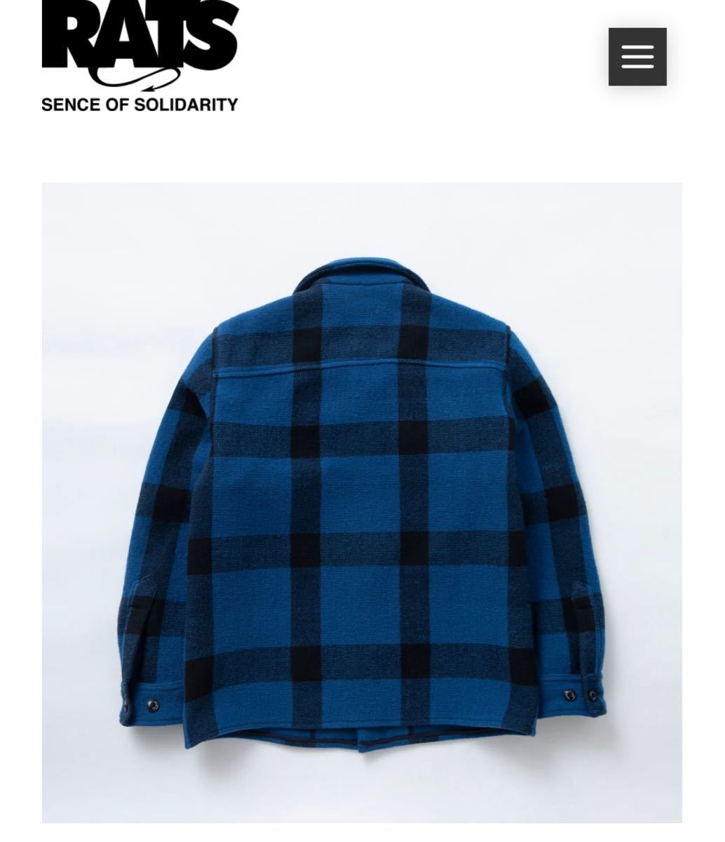 人気ブランド多数対象 RATS ラッツ BUFFALO CHECK SHIRT JKT サイズL ...