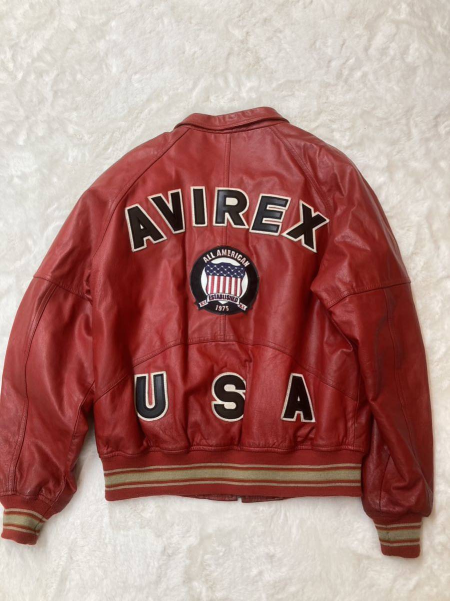 AVIREX アヴィレックス・レザー・スタジャン VINTAGE www.dinh.dk