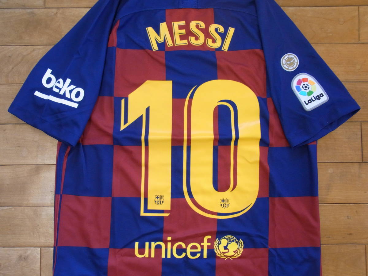 リオネル・メッシ　Lionel Messi　FCバルセロナ　FC Barcelona　2018-19シーズン　ユニフォーム　サイズＭ_画像4