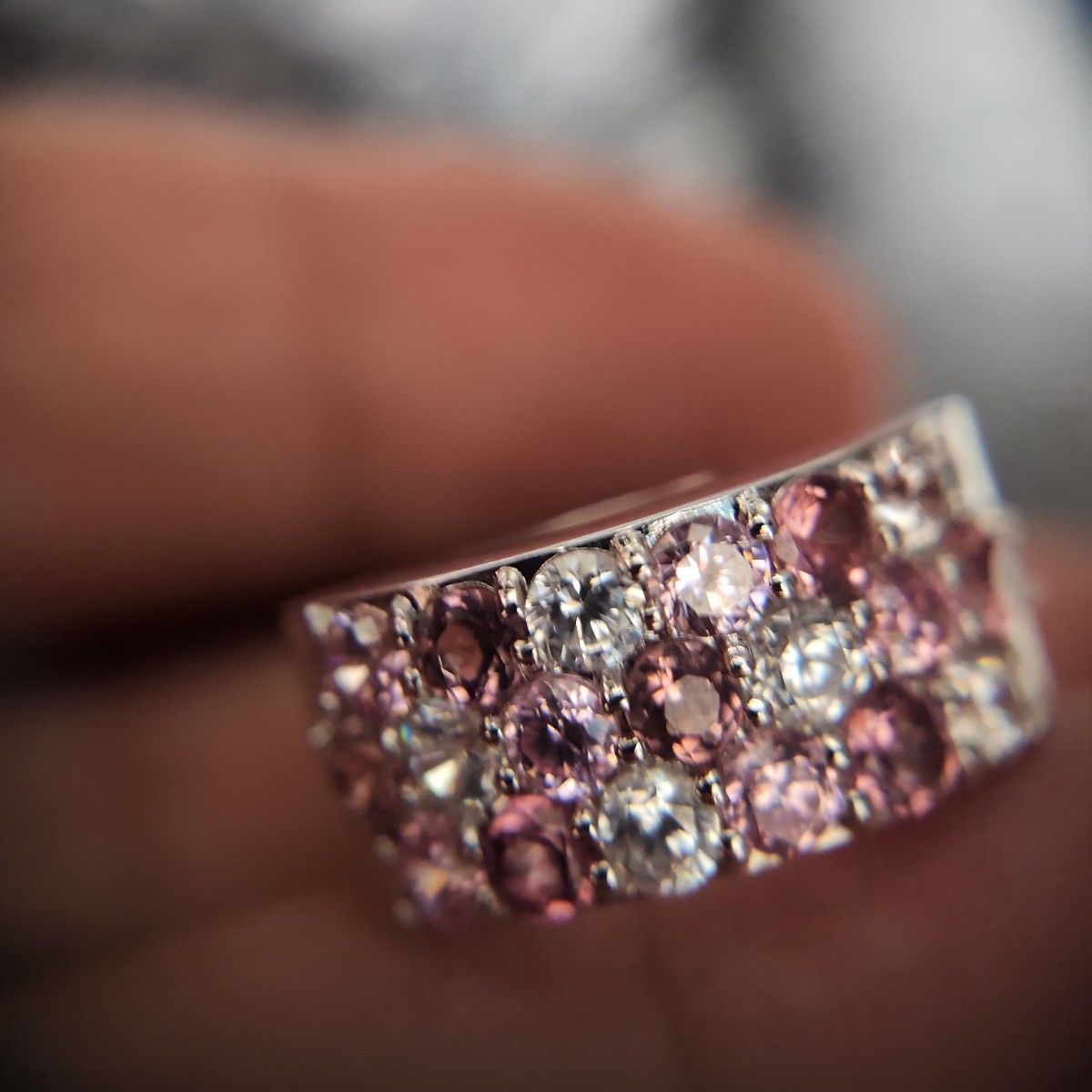 S925 刻印 リング ゴージャス アクセサリー ラウンドカット - 通販