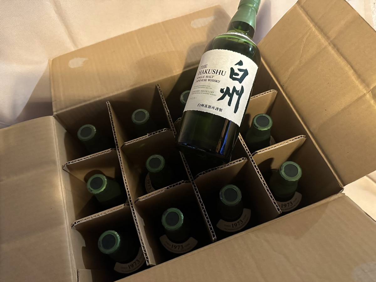 1) 12本セット サントリー 白州 シングルモルトウイスキー 700ml
