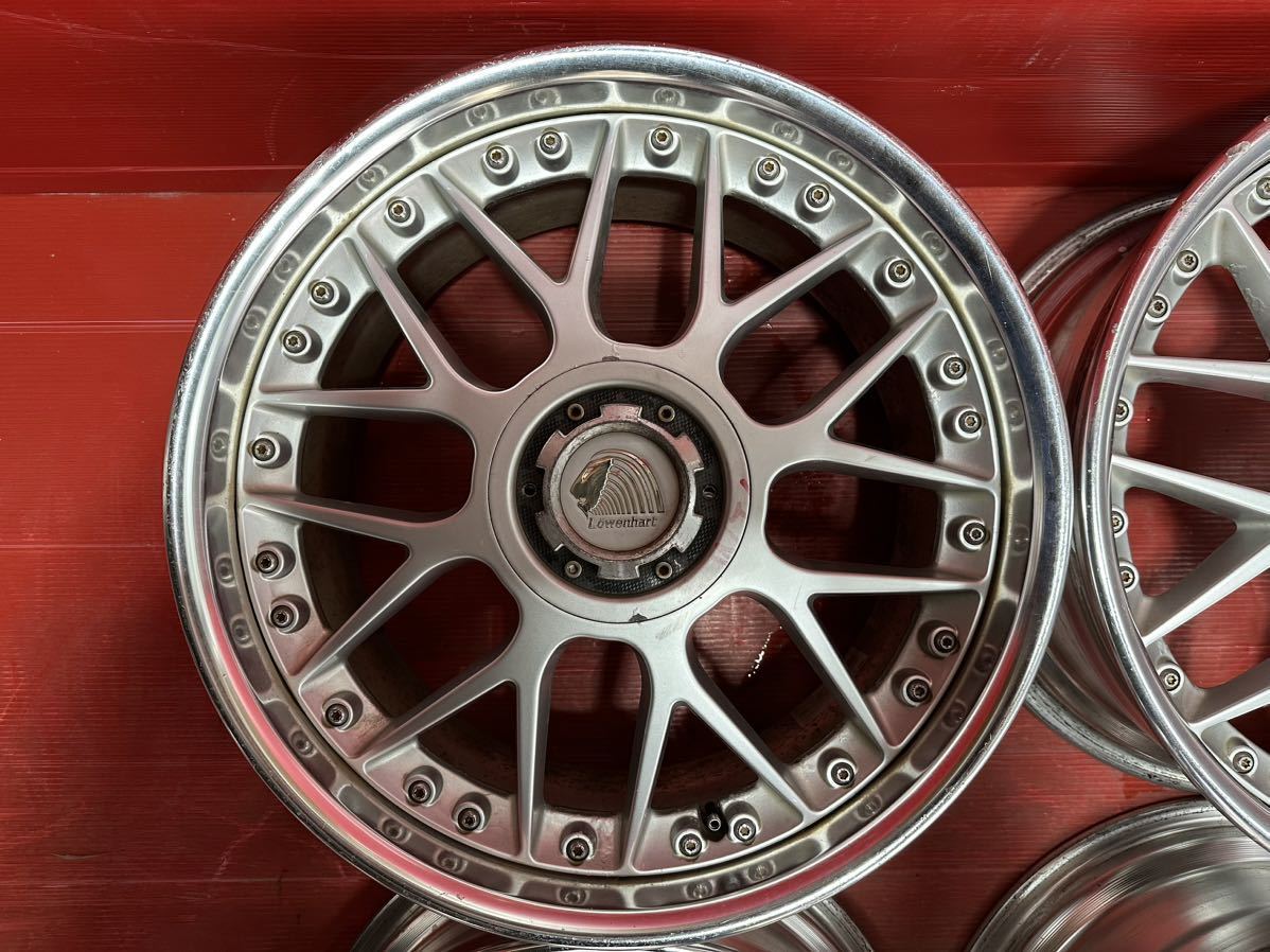 Lowenhart GLANZEND 18インチ 8.0J 9.0J PCD:114.3/5H +41/+47 E タイプ SPEED STAR レーベンハート 中古4本セット_画像5