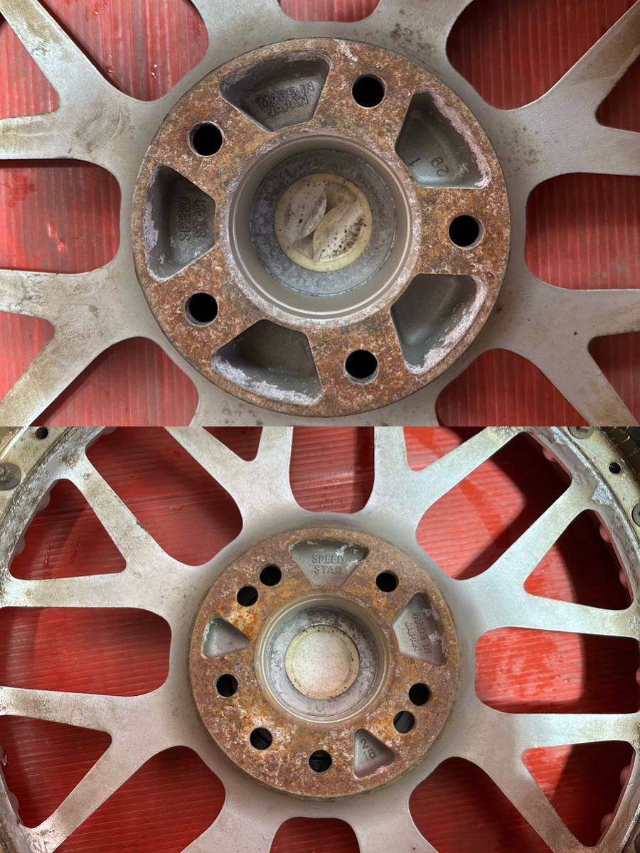 Lowenhart GLANZEND 18インチ 8.0J 9.0J PCD:114.3/5H +41/+47 E タイプ SPEED STAR レーベンハート 中古4本セット_画像8