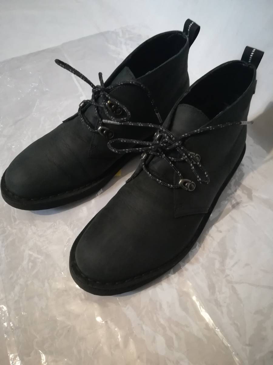 極美品 Clarks Desert Boots 2 GTX / デザートブーツ ゴアテックス (ブラックヌバック) UK7.5 25.5cm 定価28,600円 クラークス gore tex メンズファッション ブーツ