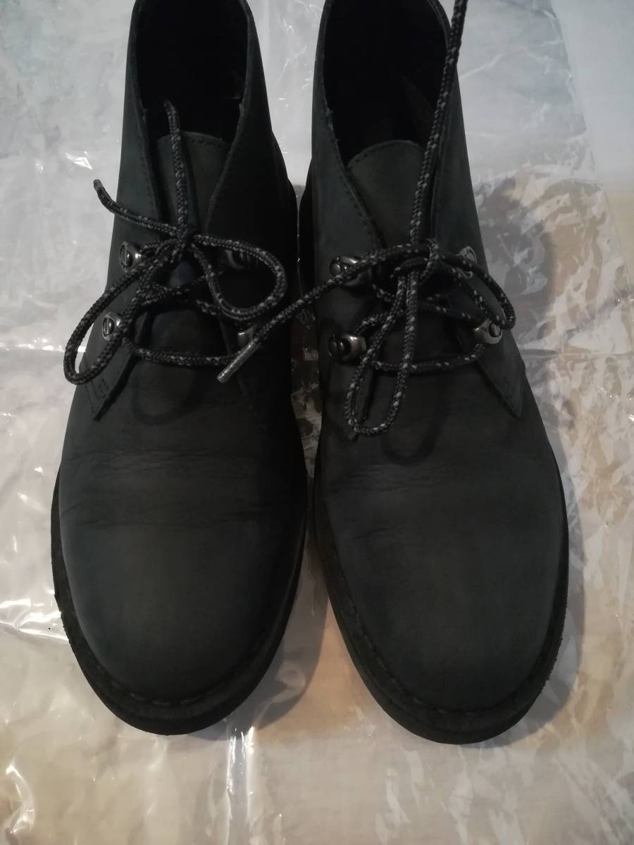 極美品 Clarks Desert Boots 2 GTX / デザートブーツ ゴアテックス (ブラックヌバック) UK7.5 25.5cm 定価28,600円 クラークス gore tex メンズファッション ブーツ