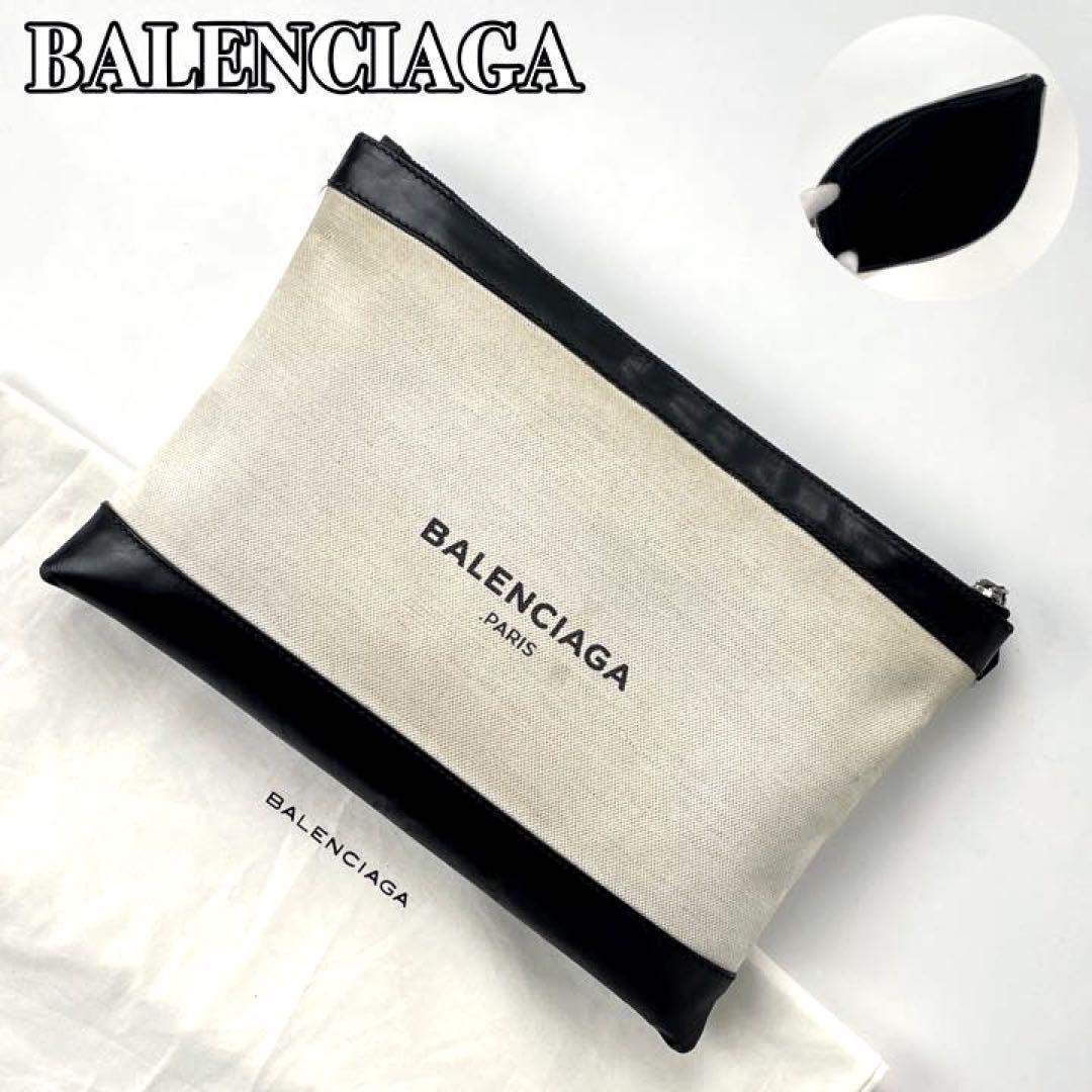 ヤフオク! - 【美品】BALENCIAGA バレンシアガ ネイビークリ...