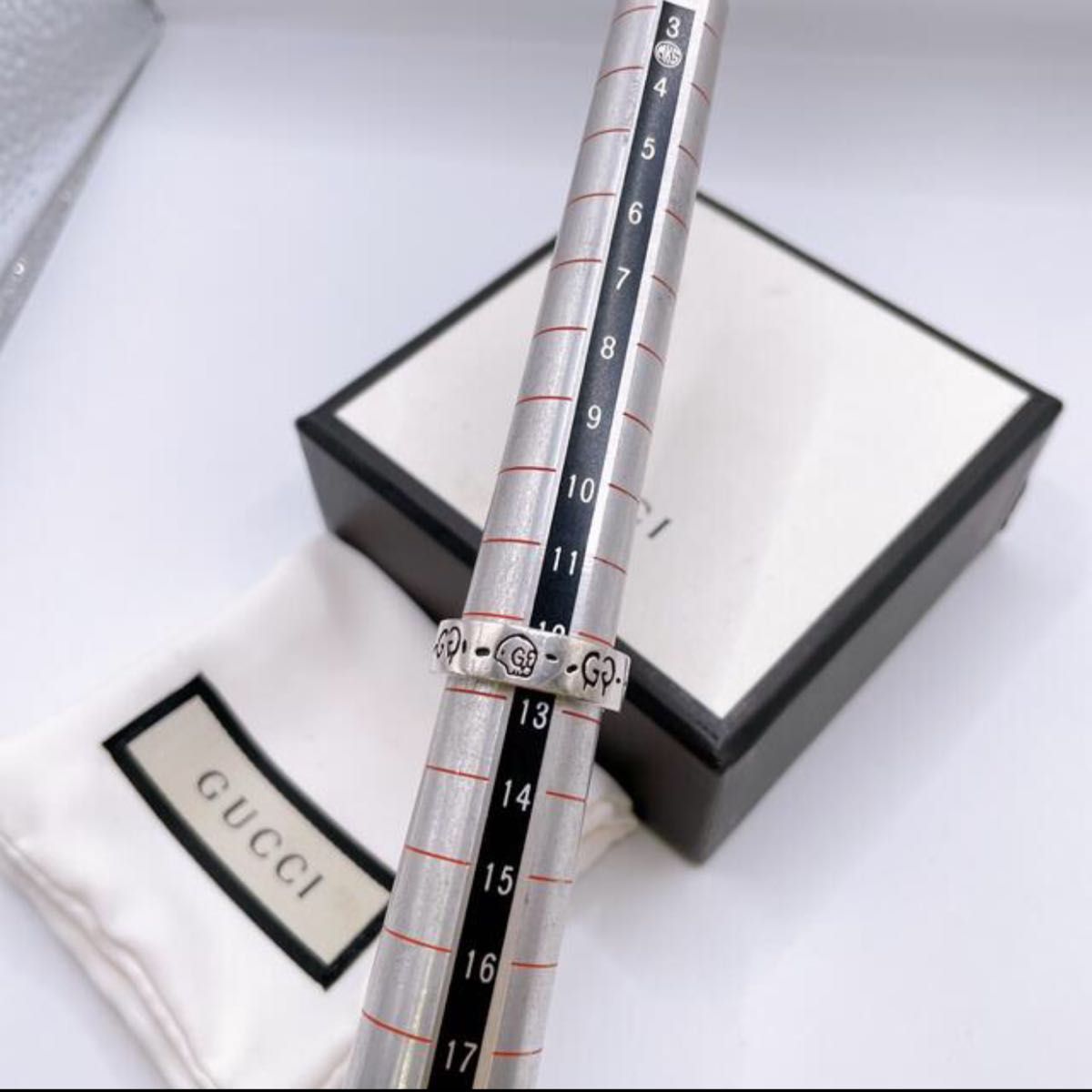 グッチ GUCCI ゴーストリング シルバー SV925 13号|Yahoo グッチ GUCCI ゴーストリング シルバー SV925 13号|Yahoo