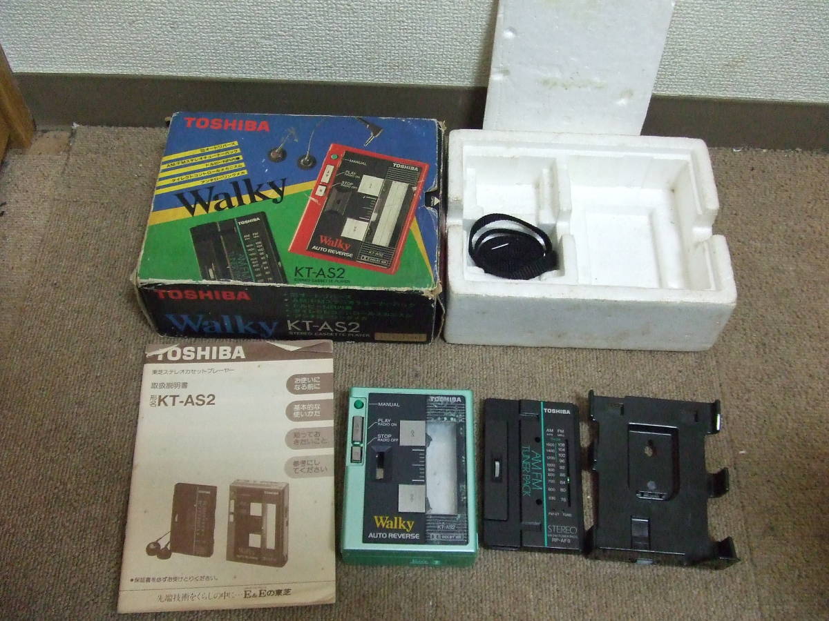 ヤフオク! - b23 東芝 ポータブルカセットプレーヤー Walky K...