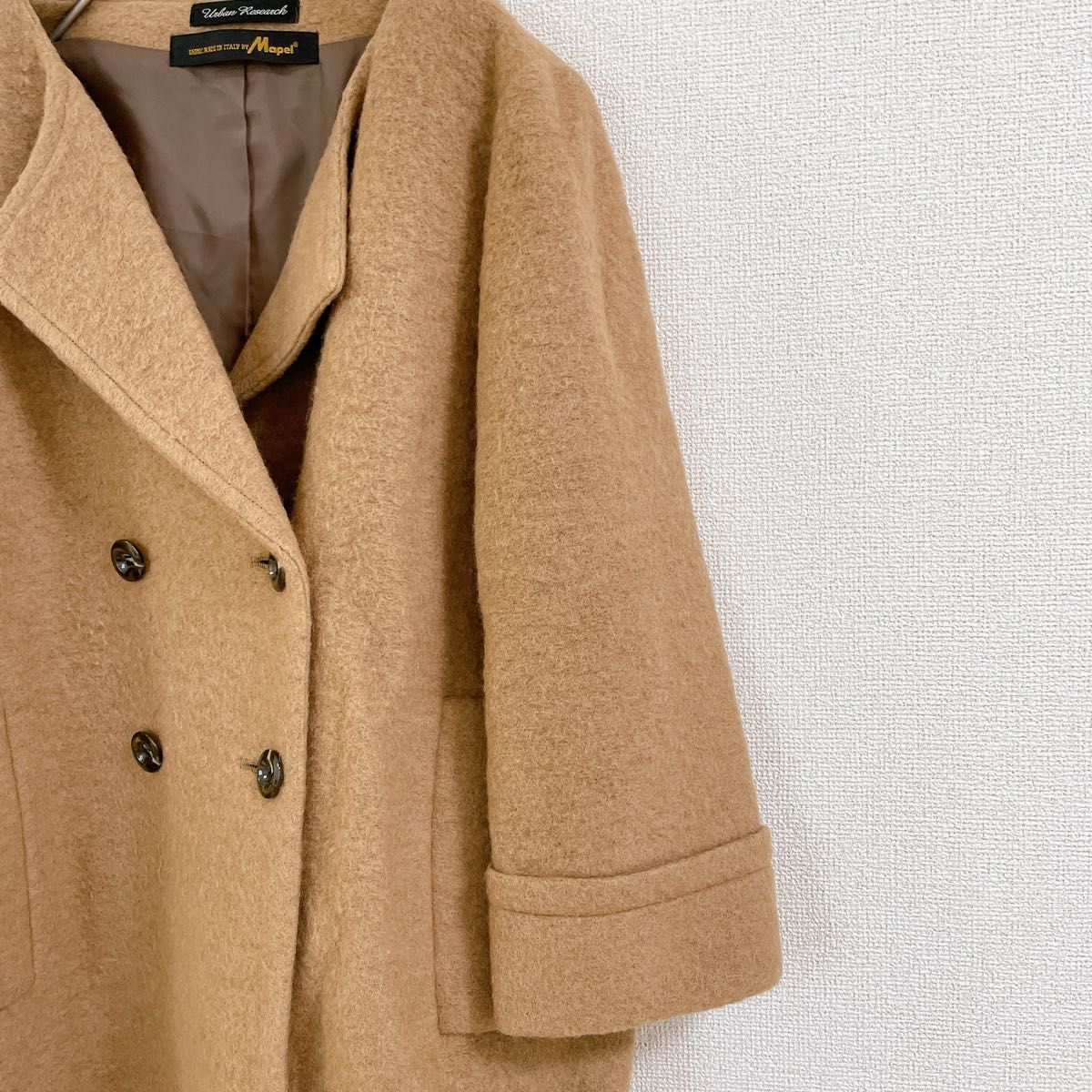 URBAN RESEARCH アーバンリサーチ チェスターコート ウール maple