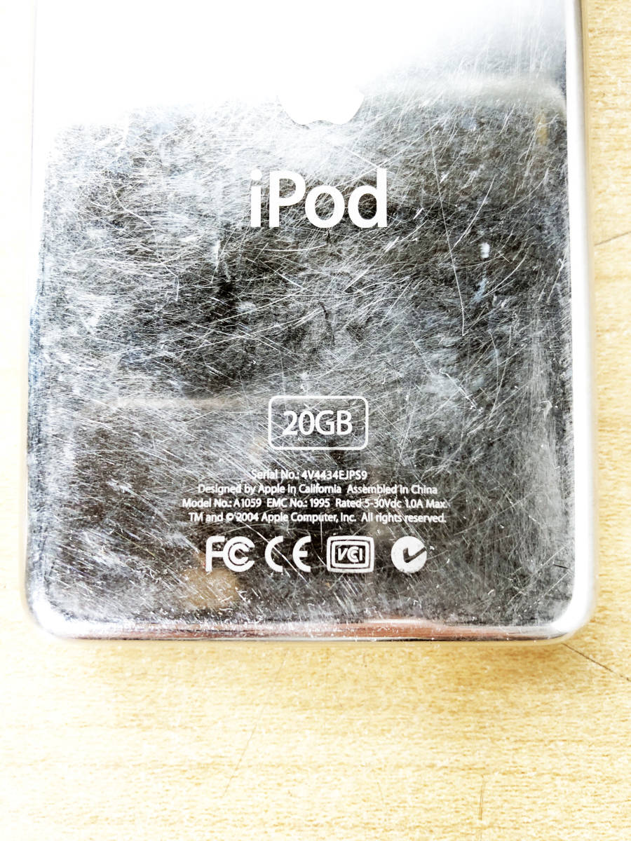 ★ 中古★apple iPod アイポッド iPod classic 第４世代 20GB【A1059】B75S_画像8