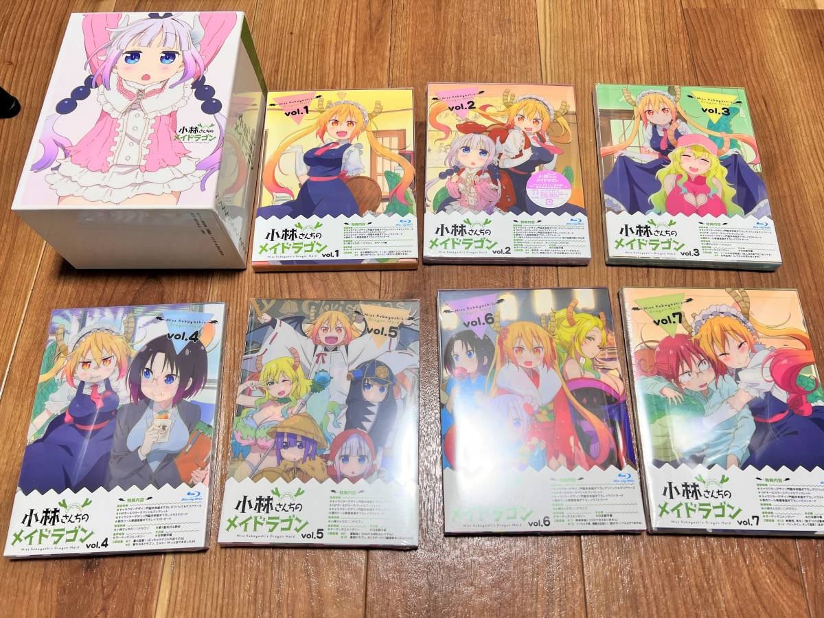 Yahoo!オークション - 小林さんちのメイドラゴン Blu-ray 全巻セット HM...
