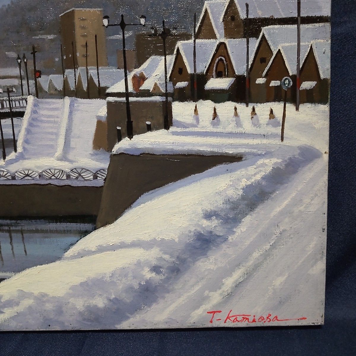 220 絵画 油彩 油絵 風景画 上岡太賀志作 額装 額縁付き | arvotulkki.fi