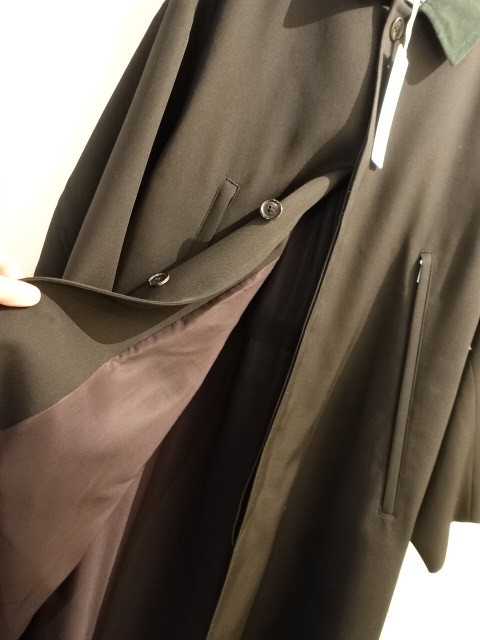  graph paper Graphpaper 22AW turn-down collar coat unused HARD GABARDINE SOUTIEN COLLAR COAT oversize GM223-10171