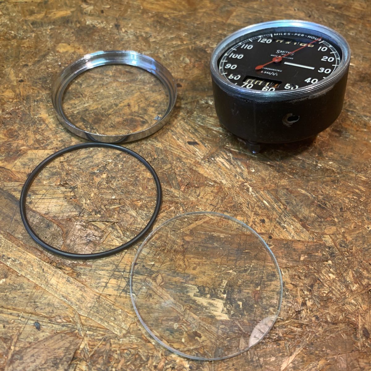  Smith meter Chrono me Trick for exchange lens rim Triumph Vintage custom SMITH (WW26667)