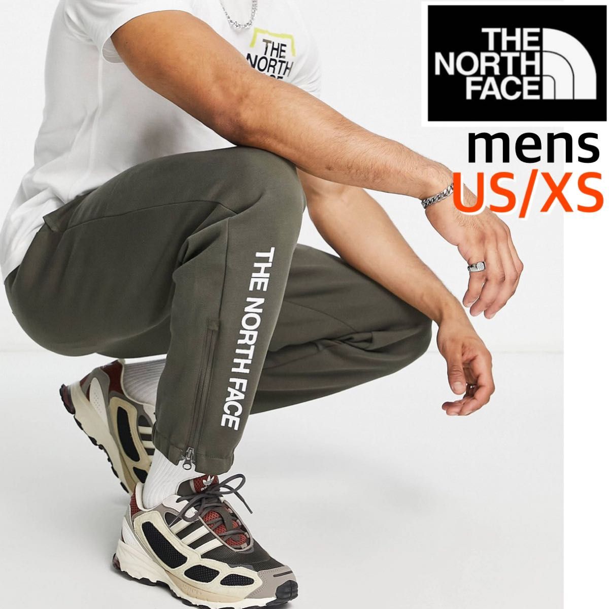海外限定】TNF ジョガーパンツ メンズ カーキ US/XS 日本サイズS